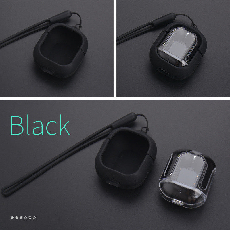 Mini casque Bluetooth sans fil transparent à affichage numérique