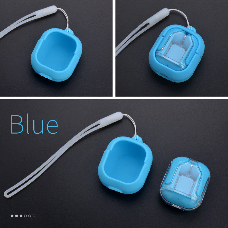 Mini casque Bluetooth sans fil transparent à affichage numérique