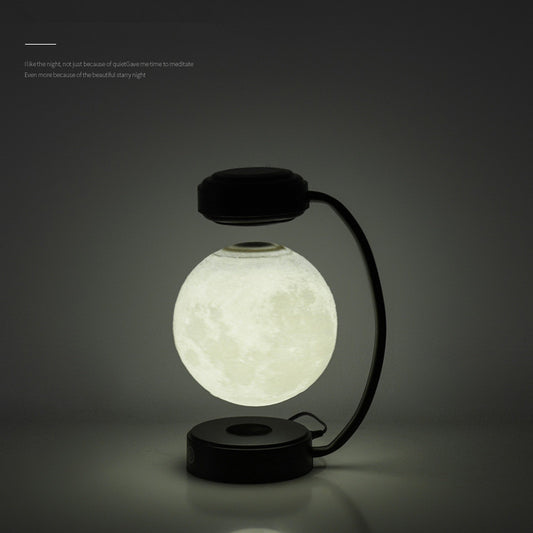 Lampe LED 3D en forme de lune, veilleuse à lévitation magnétique sans fil, boule flottante rotative